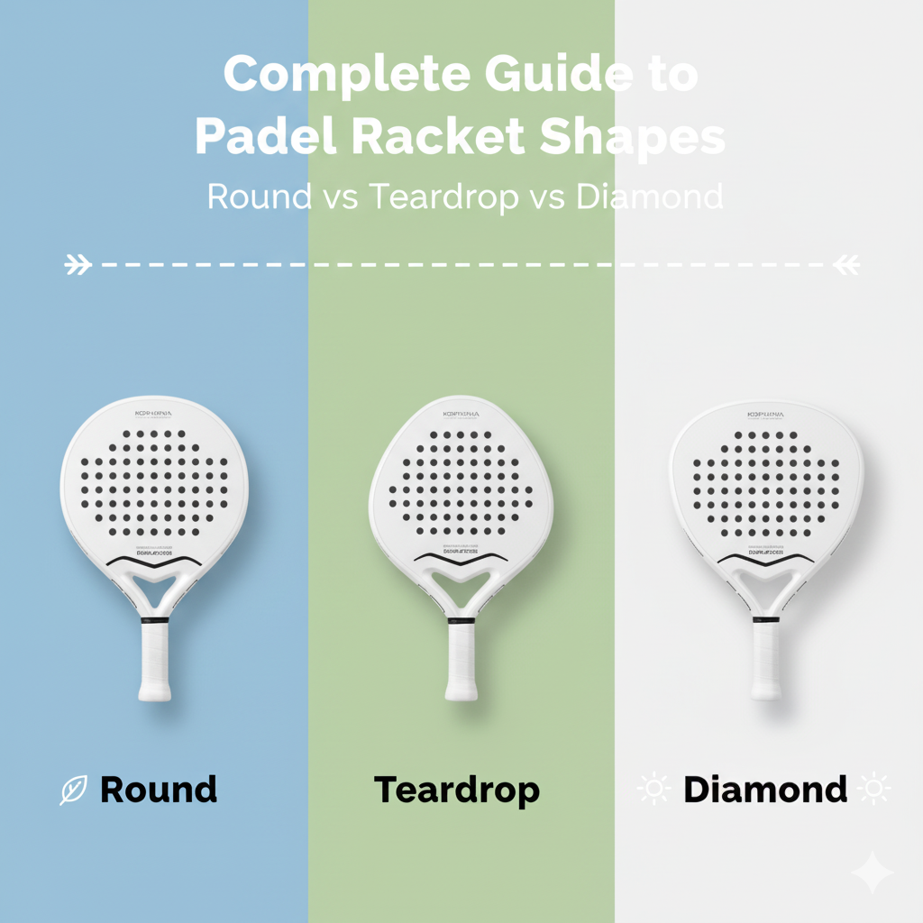 Complete Guide to Padel Racket Shapes: Round vs Teardrop vs Diamond